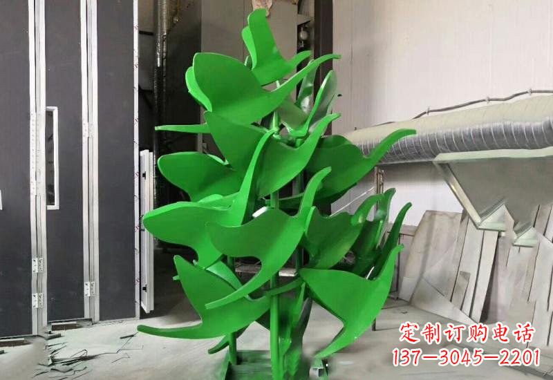 甘肃优雅美观的不锈钢彩色大雁雕塑