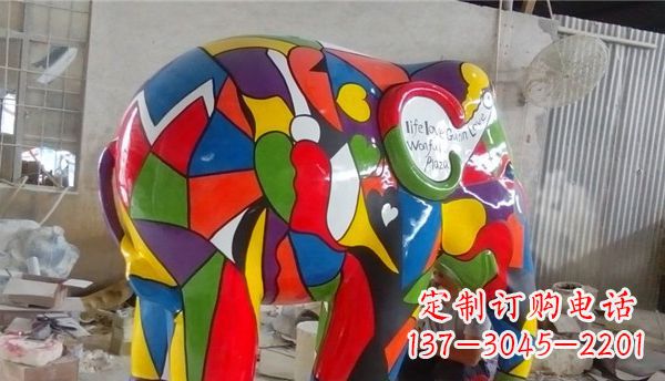 甘肃不锈钢大象雕塑点缀景观的精美艺术品