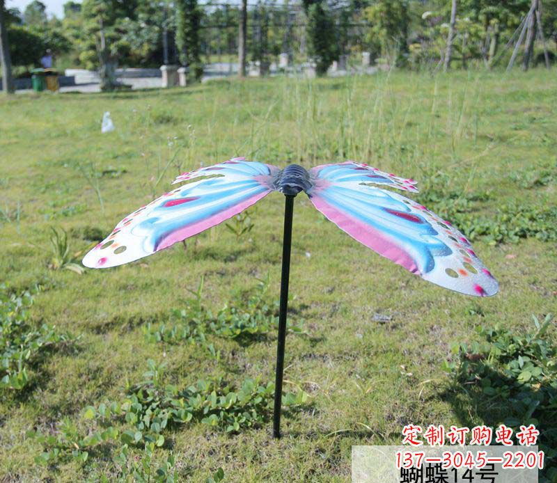 甘肃不锈钢彩色蝴蝶雕塑艺术之美