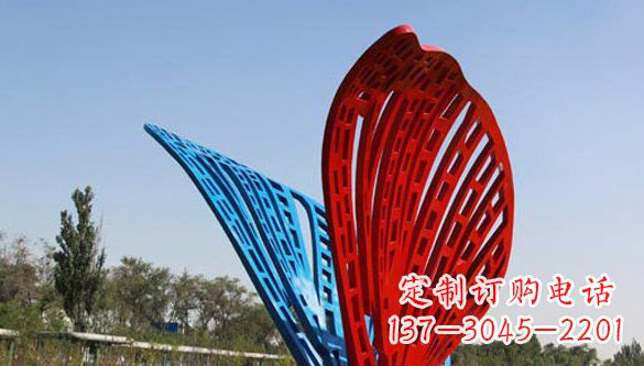 甘肃不锈钢蝴蝶雕塑美丽的实物表达