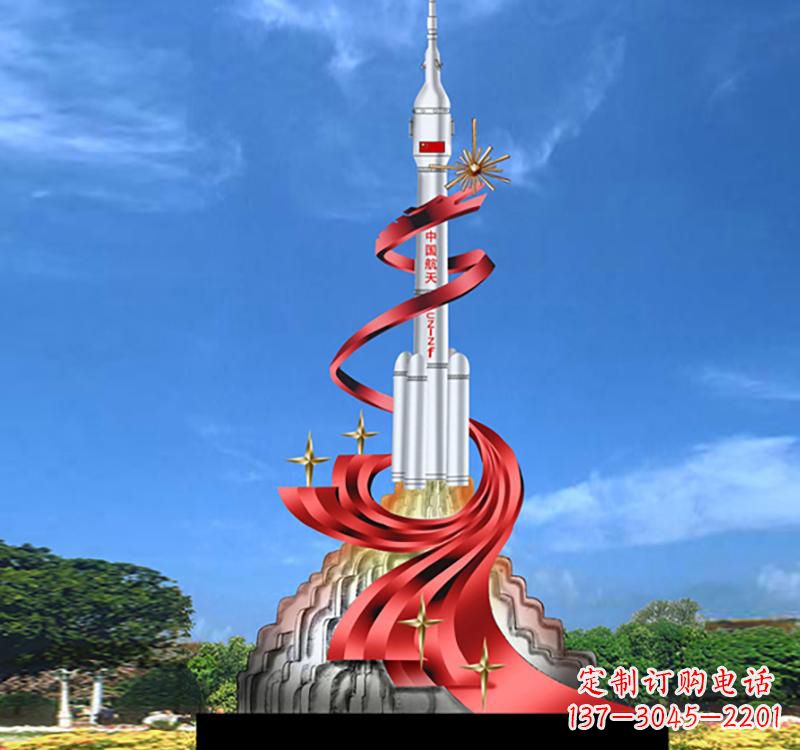 甘肃嫦娥飞天——不锈钢嫦娥雕塑