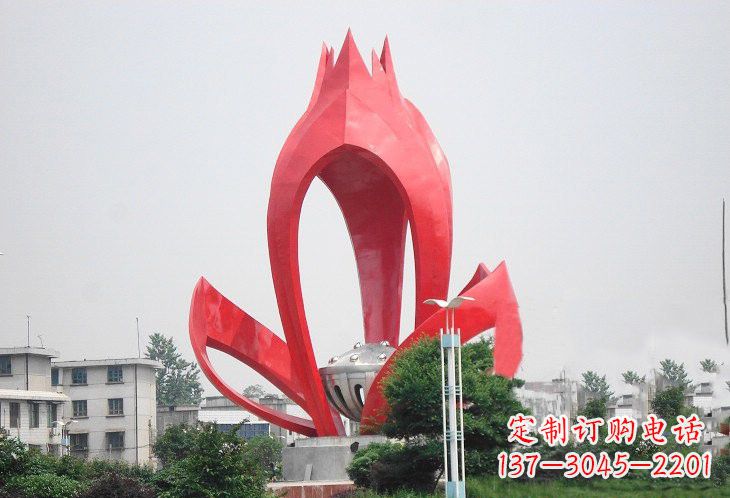 甘肃不锈钢莲蓬雕塑——艺术的缩影