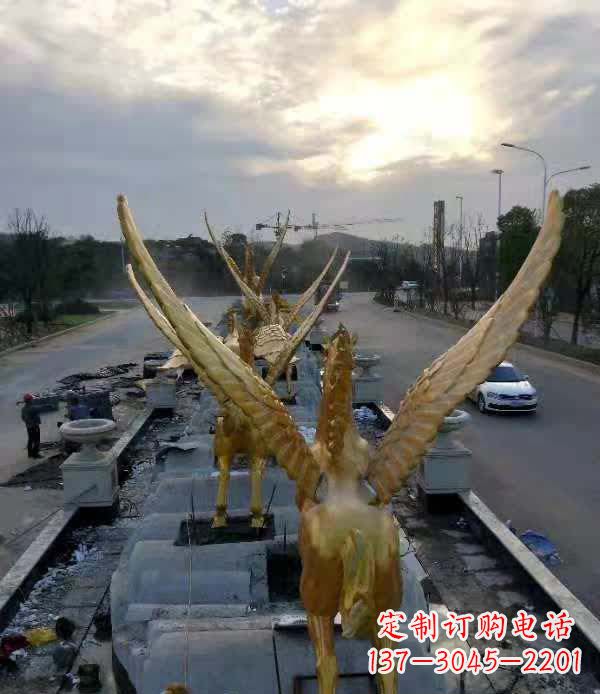 甘肃不锈钢城市飞龙——雕塑作品精美绝伦