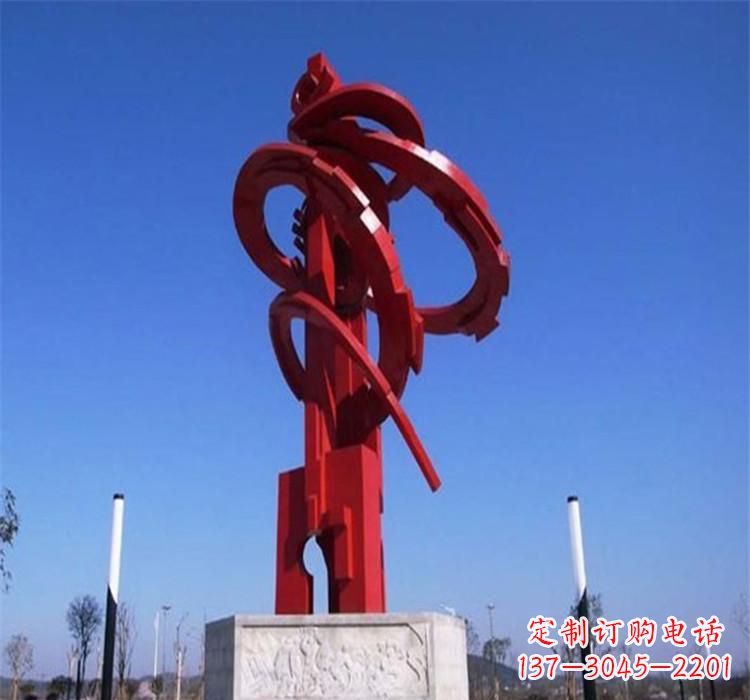 甘肃不锈钢齿轮雕塑把技术艺术完美结合