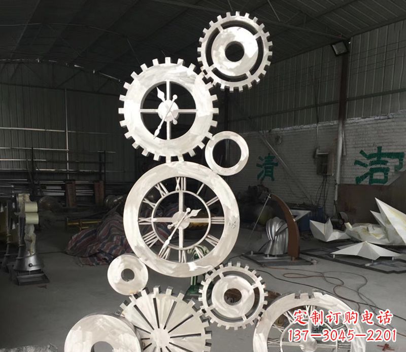 甘肃不锈钢齿轮雕塑艺术与科技的完美结合