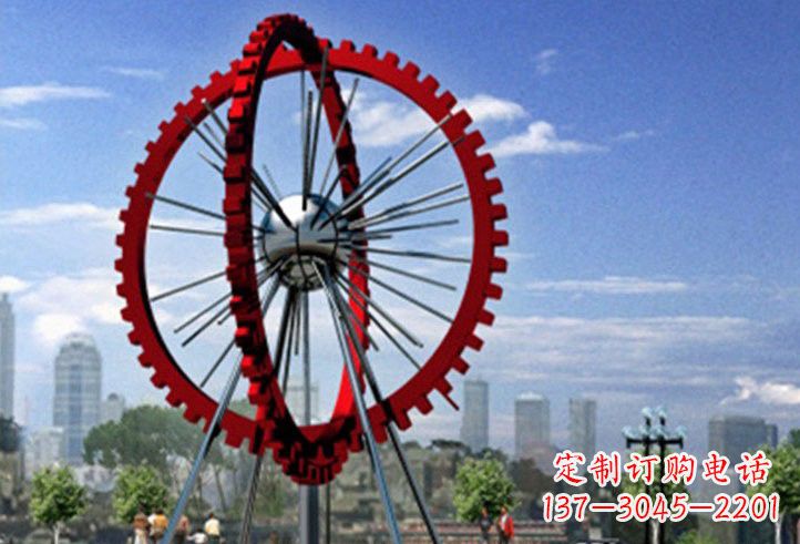 甘肃不锈钢摩天轮雕塑美丽的景观