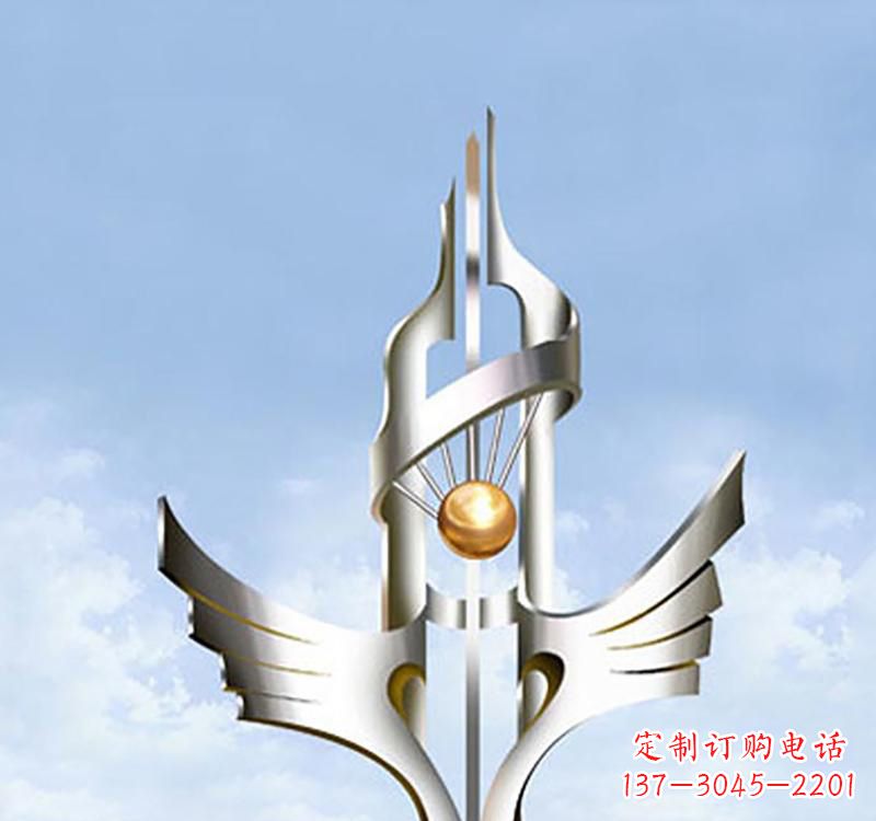 甘肃以不锈钢为材料的翅膀雕塑