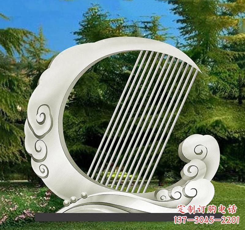 甘肃精美的不锈钢月亮雕塑