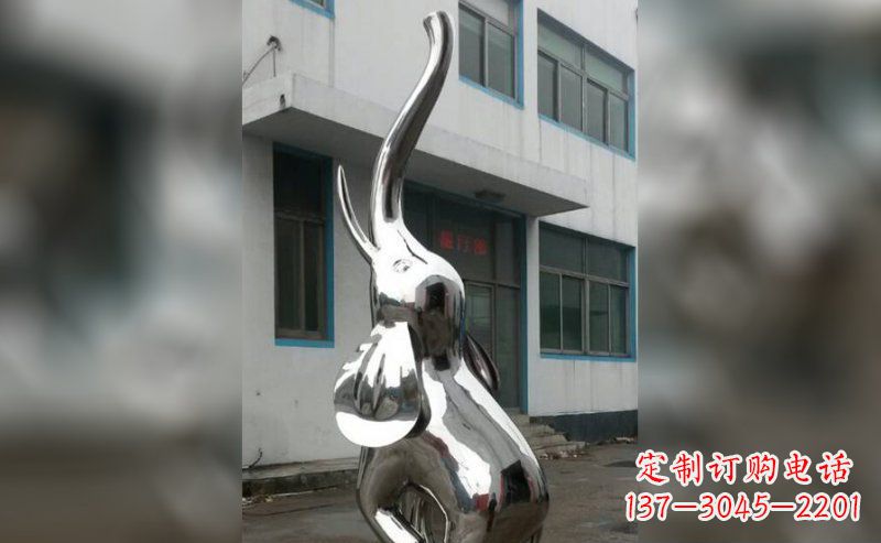 甘肃精致的不锈钢大象雕塑