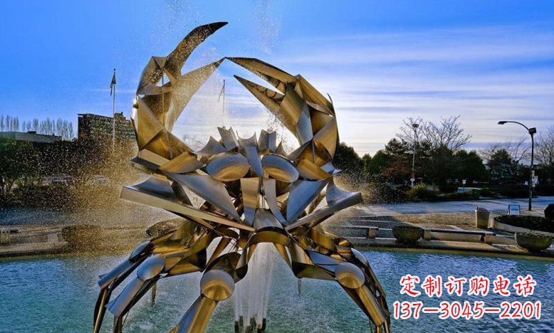 甘肃精美不锈钢螃蟹雕塑