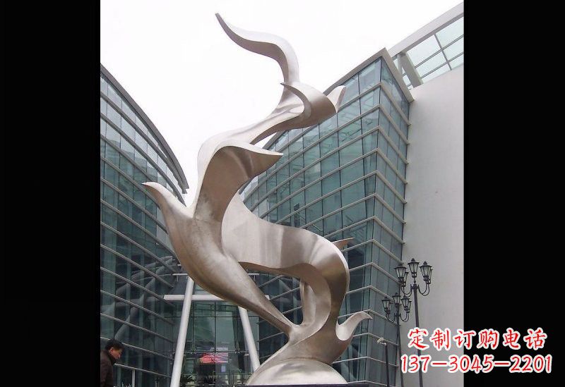 甘肃精美的不锈钢大雁雕塑