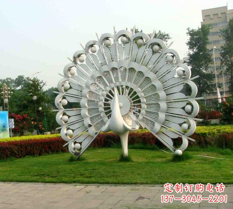 甘肃不锈钢孔雀雕塑