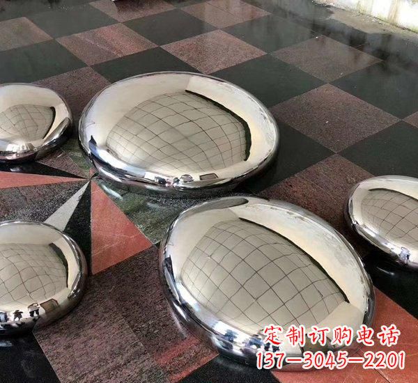 甘肃精致的不锈钢鹅卵石雕塑