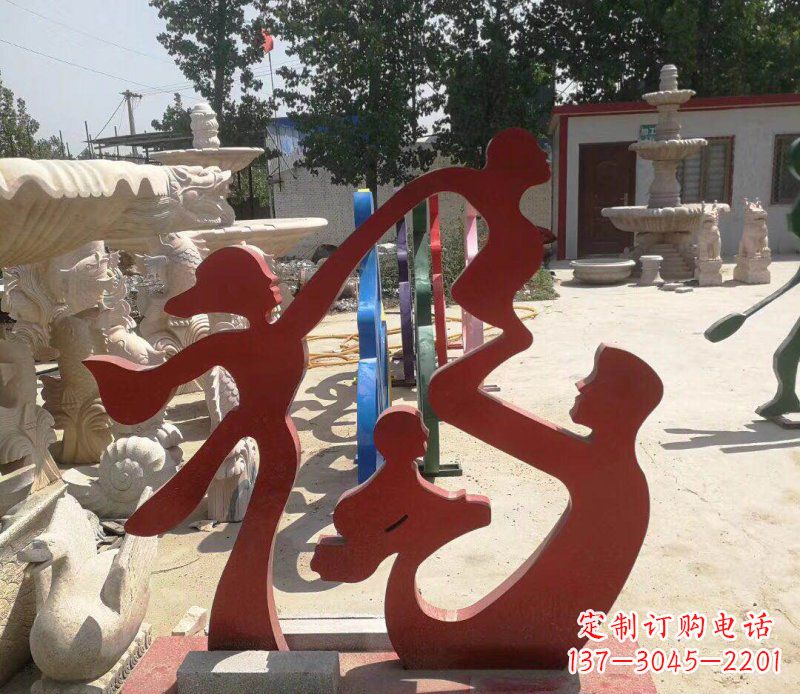 甘肃不锈钢福字雕塑