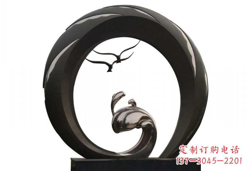 甘肃不锈钢海鸥雕塑海洋之韵