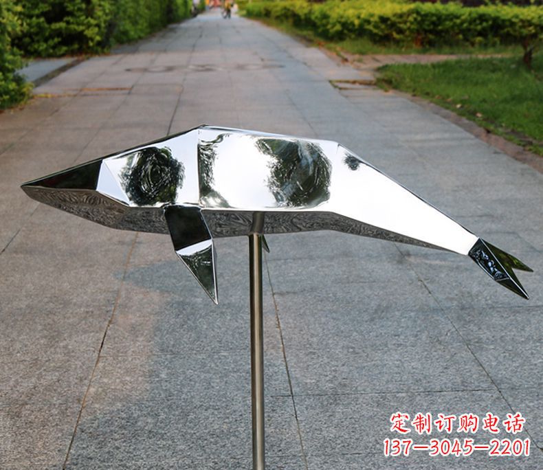 甘肃不锈钢海豚雕塑令人惊叹的精致艺术品