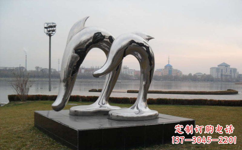 甘肃精致的不锈钢海豚雕塑
