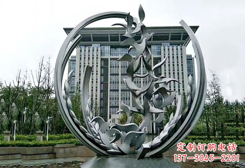 甘肃不锈钢和平鸽雕塑