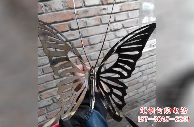 甘肃精美不锈钢蝴蝶雕塑