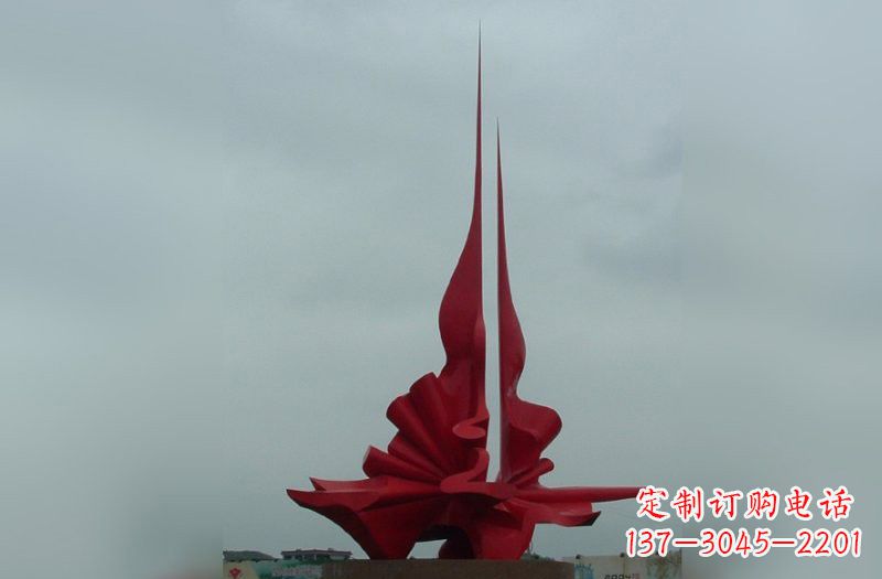 甘肃精美不锈钢火炬雕塑
