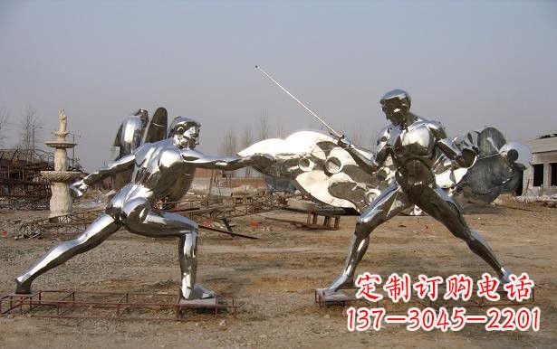 甘肃不锈钢雕刻的运动员雕塑