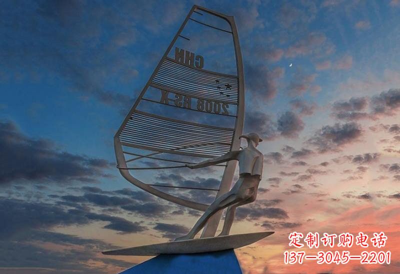 甘肃不锈钢帆船雕塑——象征着美丽的梦想