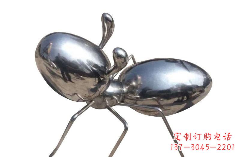 甘肃不锈钢抽象蚂蚁雕塑