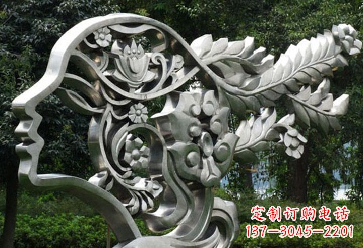 甘肃不锈钢美女雕塑一种流行的艺术形式