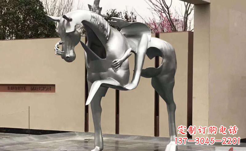 甘肃不锈钢骑马雕塑精美外形与经久耐用
