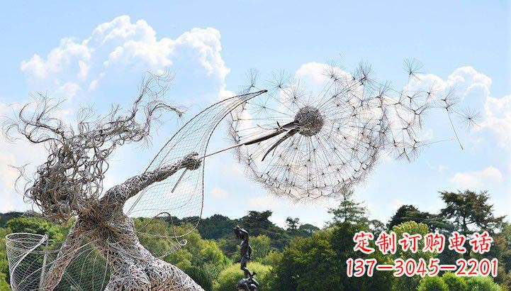 甘肃不锈钢蒲公英雕塑
