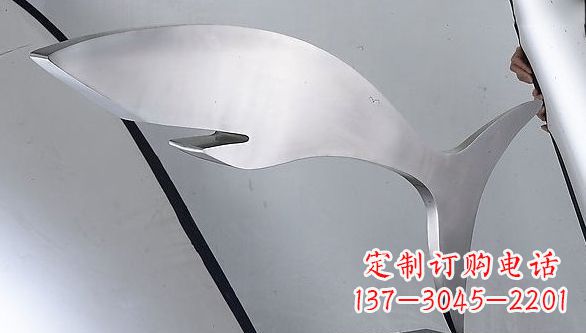 甘肃不锈钢鲨鱼雕塑艺术精品