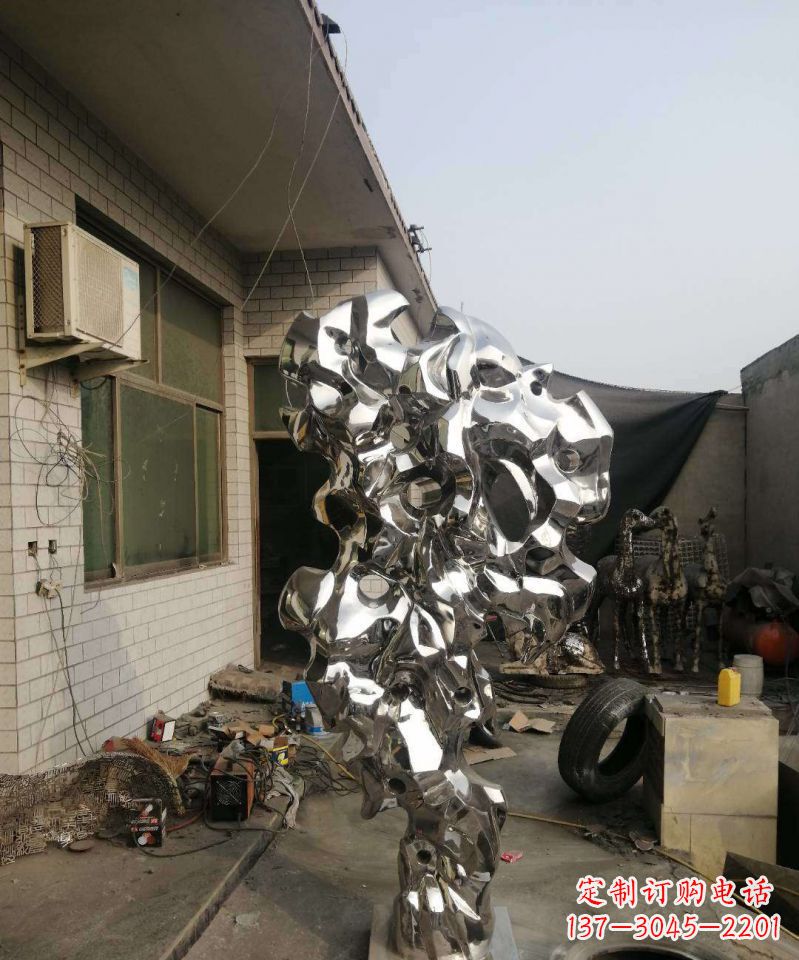甘肃太湖石雕塑不锈钢的艺术精品