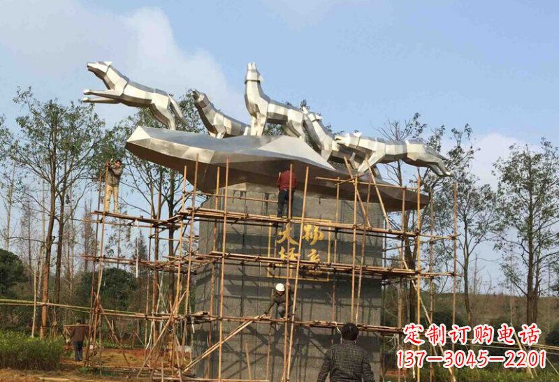 甘肃不锈钢动物雕塑