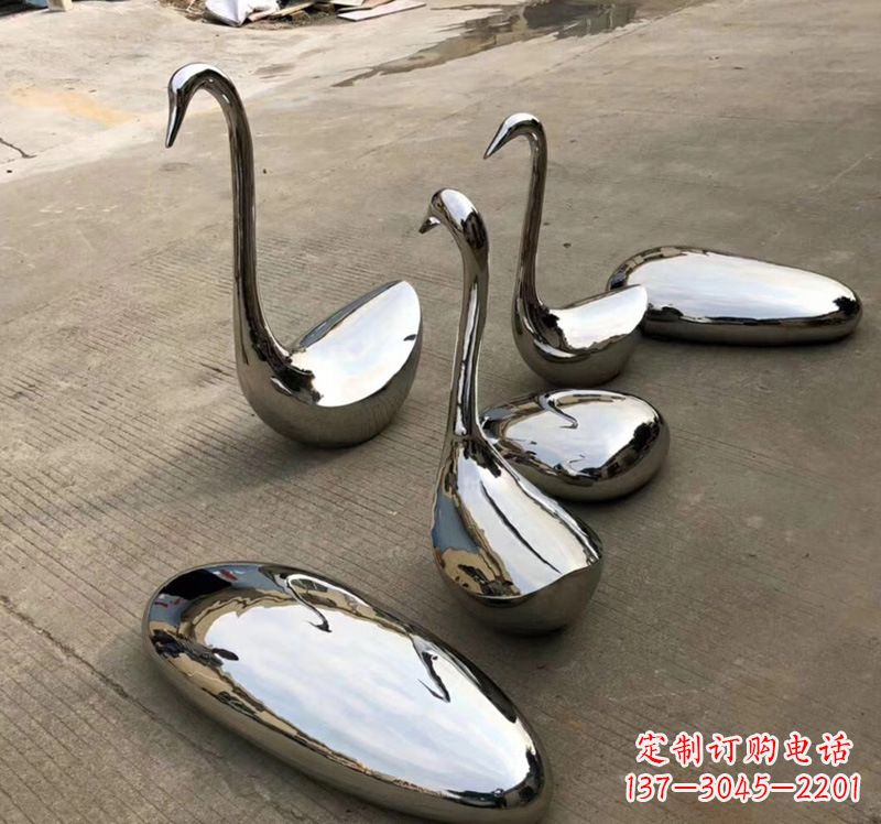甘肃不锈钢仙鹤雕塑精致而古典