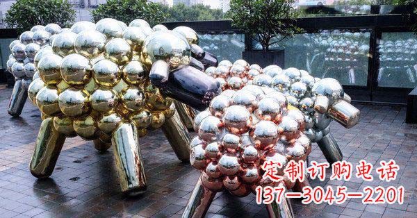 甘肃不锈钢羊雕塑艺术与美感相结合