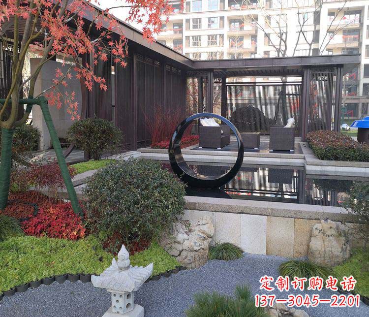 甘肃不锈钢圆环雕塑——精美绝伦