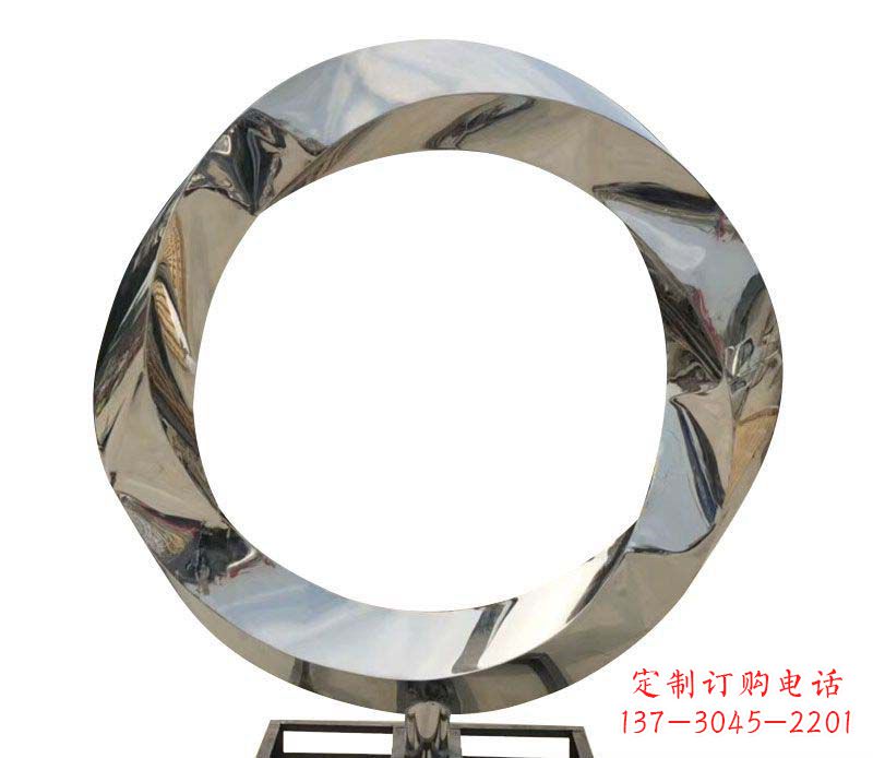 甘肃不锈钢圆环雕塑——精美而优雅