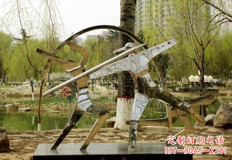 甘肃不锈钢运动员雕塑