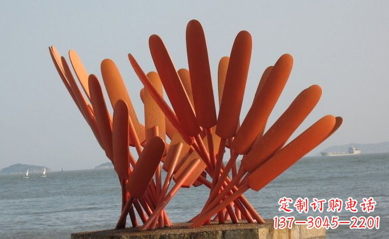 甘肃精美不锈钢船桨雕塑