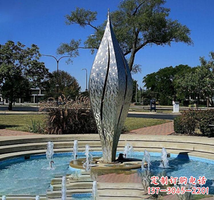 甘肃不锈钢创意喷泉雕塑
