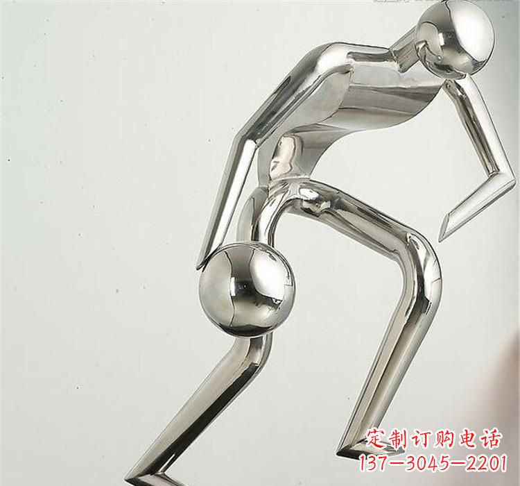 甘肃不锈钢保龄球雕塑——抽象人形美学之精华