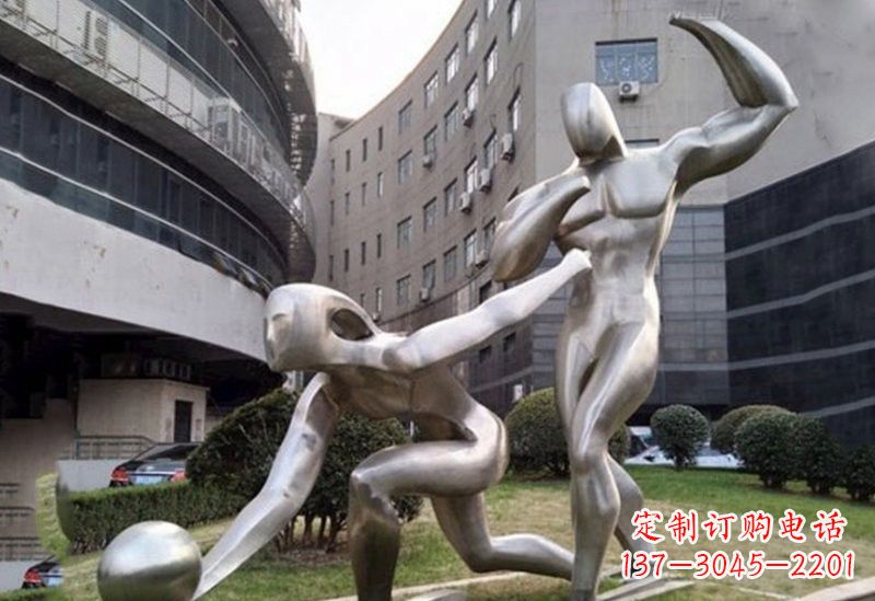 甘肃不锈钢保龄球雕塑——精美绝伦