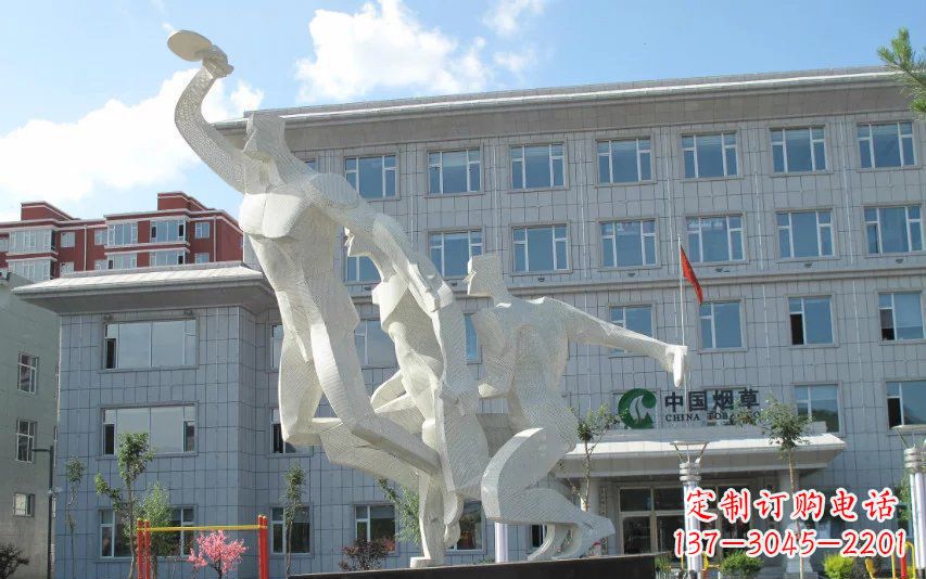 甘肃不锈钢乒乓球雕塑精美绝伦