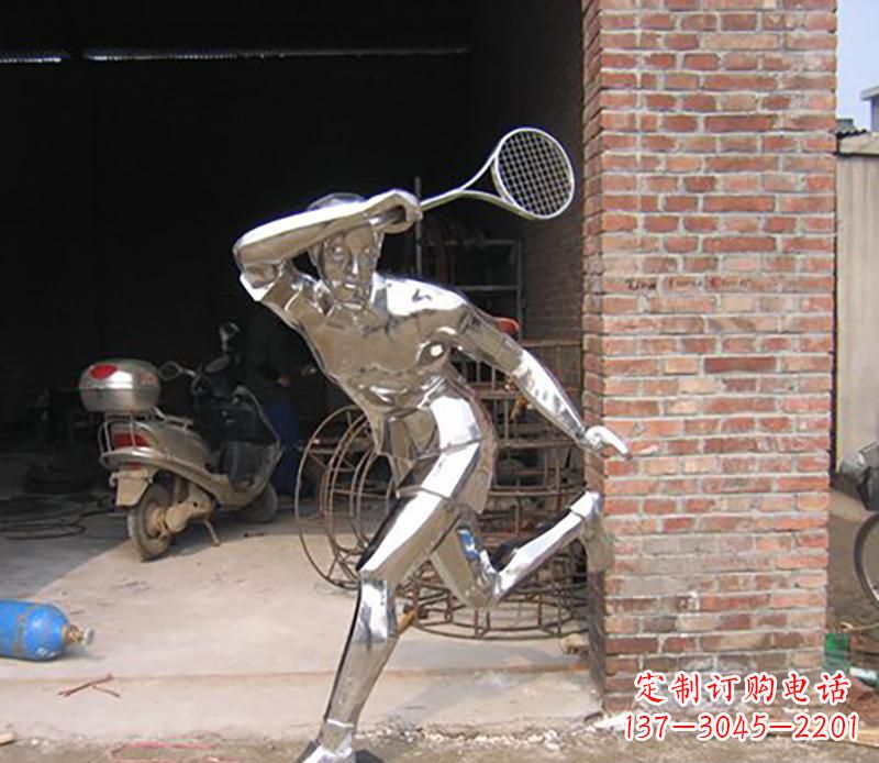 甘肃不锈钢羽毛球雕塑