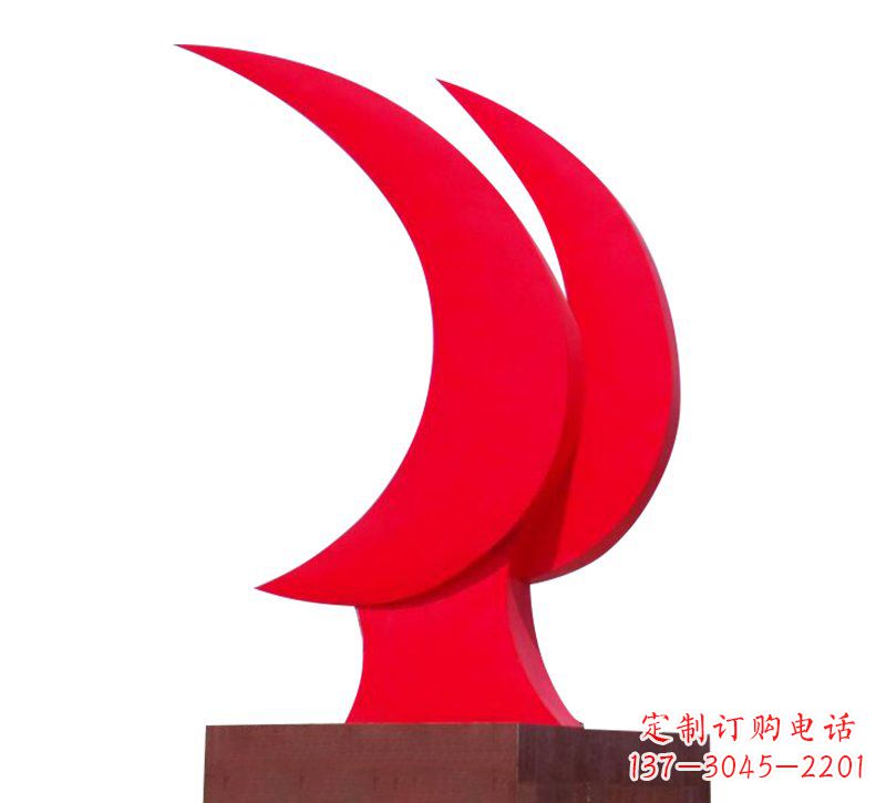 甘肃不锈钢党旗雕塑——传承中华文化精神