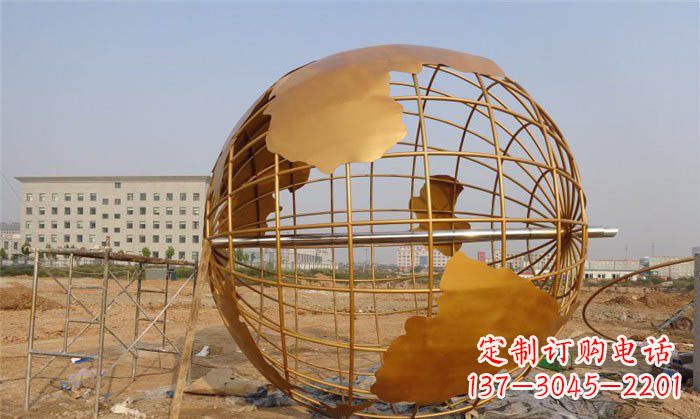 甘肃美丽的地球雕塑
