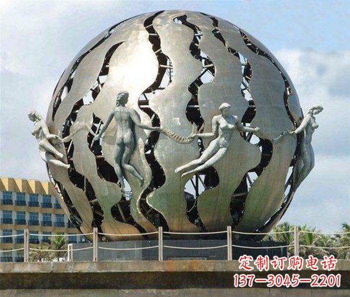 甘肃不锈钢地球雕塑一座精致而又充满着力量的艺术作品
