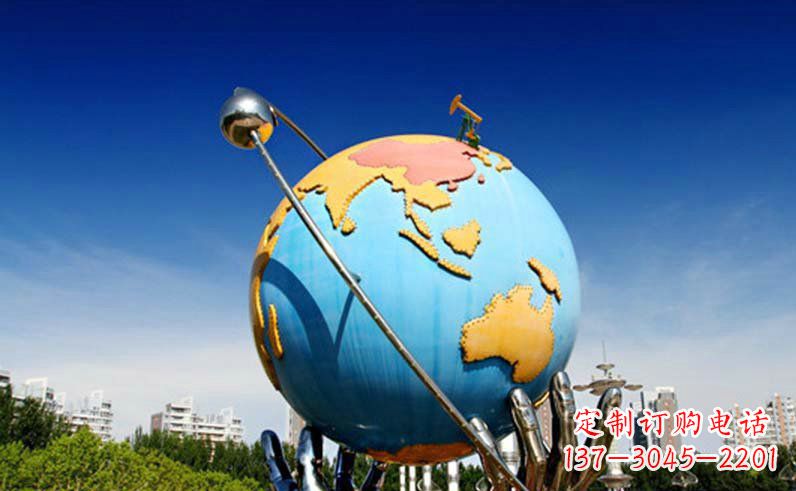 甘肃不锈钢地球仪雕塑精致的艺术之作