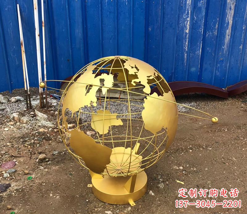甘肃精美不锈钢地球仪雕塑