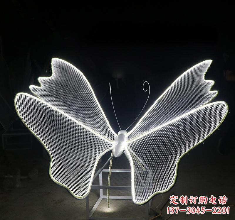 甘肃不锈钢灯饰蝴蝶雕塑